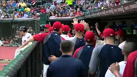 2012/09/01 Santana's two-run single