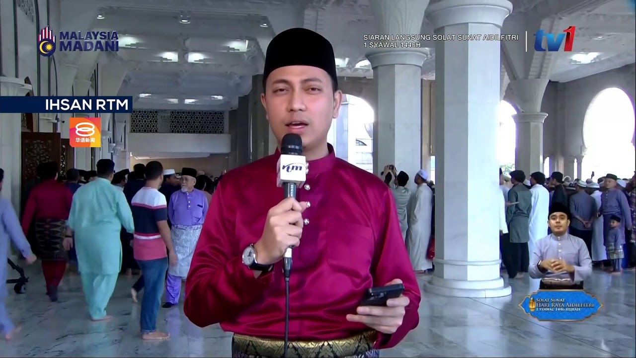 [PENUH] Umat Islam Tunaikan Solat Sunat Aidilfitri | 31 Mac 2025
