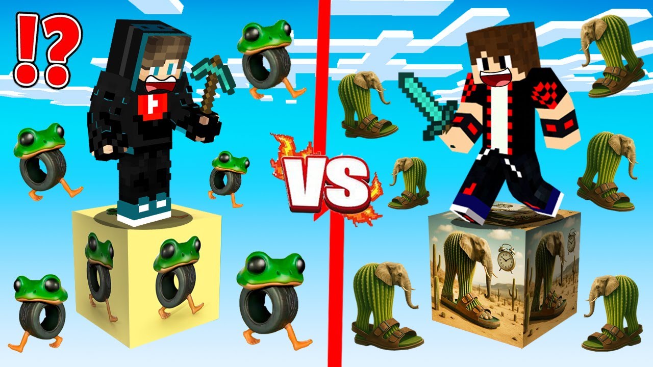 ماين كرافت : حـرب ترندات الحظ المشهورة ولكن حظ بونيكا أمبالابو ضد حظ ليرلي لارلا !!؟ 🔥😱