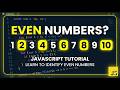 Print Even Numbers in JavaScript | Coding Interview Question