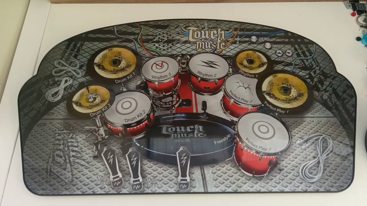 TOUCH MUSIC DRUM KIT SET ONLY £12.99 #DRUMS #DRUMMER - YouTube