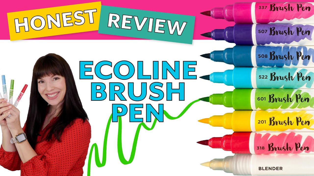 Honest Review of the Ecoline Watercolor Brush Pens (What's That Pen?) 
