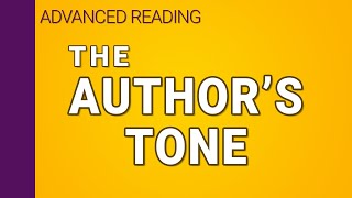 The author's tone in writing (3/3)  | Interpreting Series