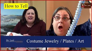 How to Tell Coro Costume Jewelry, Necklaces, Plates marked Cameo & European Paintings | Ask Dr. Lori