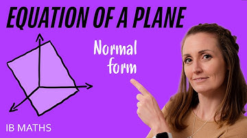 Cracking the Code: the Secret to Mastering Finding the Equation of a Plane in NORMAL FORM!