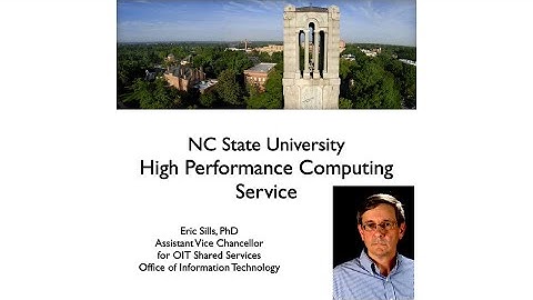 High-performance computing (HPC) at North Carolina State University
