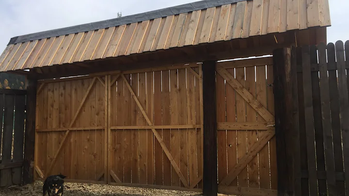 ворота из деревянного забора