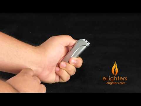 Visol "Neo" Satin Chrome Torch Flame Lighter - VLR200101