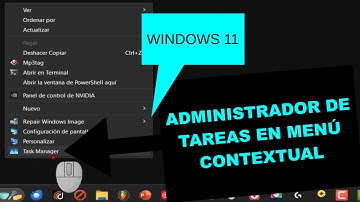 Cómo agregar el ADMINISTRADOR DE TAREAS  al menú contextual del botón derecho de ratón 🖱
