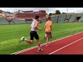 Jakob ingebrigtsen 400m repeat session working with filip ingebrigtsen