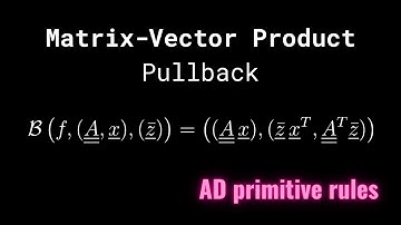 Matrix-Vector product - Pullback/vJp rule