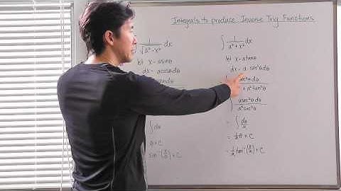 Integrals to produce inverse trig functions