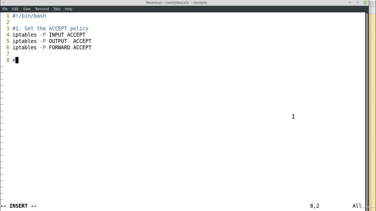 how to delete all IPtables rules full tutorial YouTube
