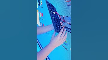 How to install LED screen module for indoor conference room？ #eagerled #leddisplay #shorts