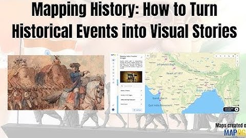 GIS Mapping of Historical Events for Education #historicalmaps #gis #education #mapog #tech #nocode