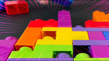TETRIS MEGA BLOK ASMR (No Talking) Oddly Satisfying
