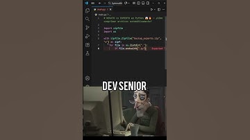 NOVATO vs EXPERTO en Python🔥 ¿Cómo comprimen archivos automáticamente? #pypシ #python #coding #dev