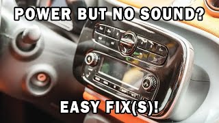 How To Fix a Car Stereo That Has Power But No Sound Is Coming From The Speakers