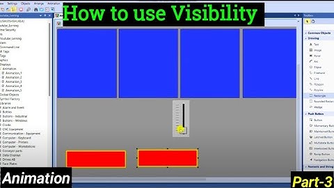 How to use Visibility Animation || Factorytalk view SE || Rockwell SCADA | Animation part 3