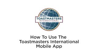 Toastmasters International Mobile App screenshot 1