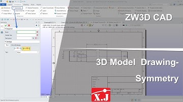ZW3D คู่มือ สอนการใช้งาน Drawing - Dimension - Symmetry