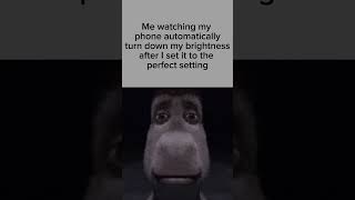 Leave My Settings Alone #Relatable #Meme #Phone #Brightness #Settings #Shrek #Donkey