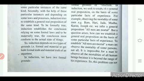 Class 12 Logic and Philosophy Formal Grounds of Induction