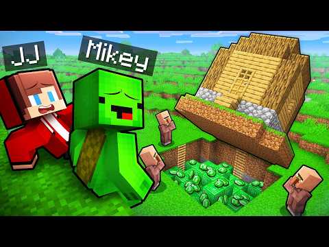 How Did JJ and Mikey Find The Villagers SECRET STORAGE in Minecraft?