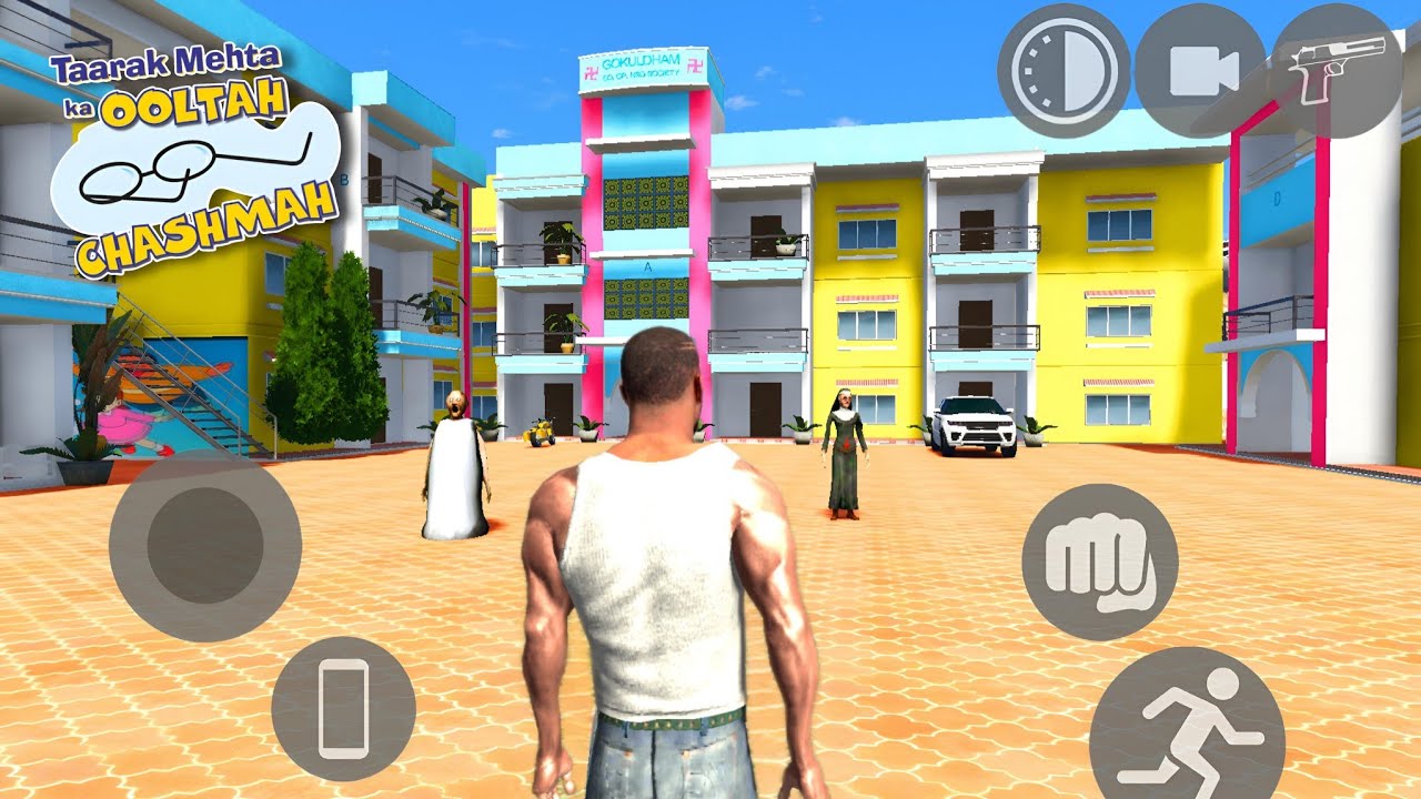 Franklin Teleports to Tarak Mehta Gokuldham Society in Indian Bikes Driving 3d