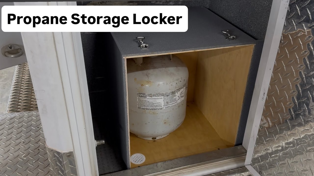 Building a Safe & Airtight Propane Locker for My Ambulance Camper ...