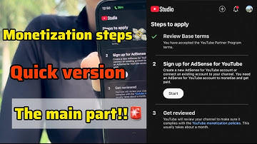YOUTUBE MONETIZATION 2025💸🤑| YOUTUBE PARTNER PROGRAM- STEP BY STEP GUIDE | QUICK VERSION🚨
