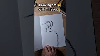 drawing cat ๐ with Thread ๐งต