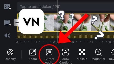 How to use VN Video Editing App to Extract Audio from Video 2024