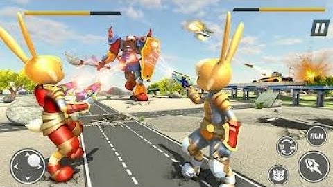 Bunny Robot Car Game | Bunny Robot War Game | Chari Games
