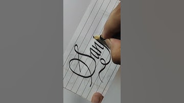 Name#Sanjana#handwriting#calligraphy#cursivecalligraphy#lettering#shortsvideo#viral