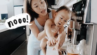 Making breakfast, mornings at home, scottie’s first playdate | #SKYfam