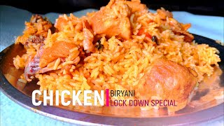 CHICKEN BIRYANI in Tamil  | pressure cooker || LockDown chicken Biryani || சிக்கன் பிரியாணி