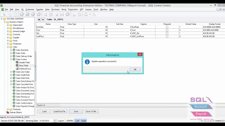SQL ACCOUNT SOFTWARE | Load DIY Field & DIY Script (tool setting) | IPOHONLINE