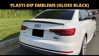 PlastiDip Audi A4 (B9) Emblems