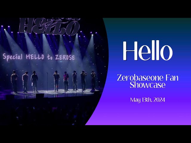 ZEROBASEONE (제로베이스원) - Hello Live First Performance class=