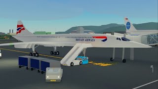 TRIPREPORT | London - New York on Concorde! Real sounds (Roblox PTFS)