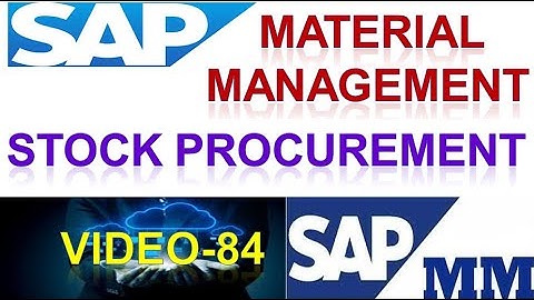 How to Configure Stock Procurement in Material Management | Stock Procurement Sap | DK TECHNOLOGIES