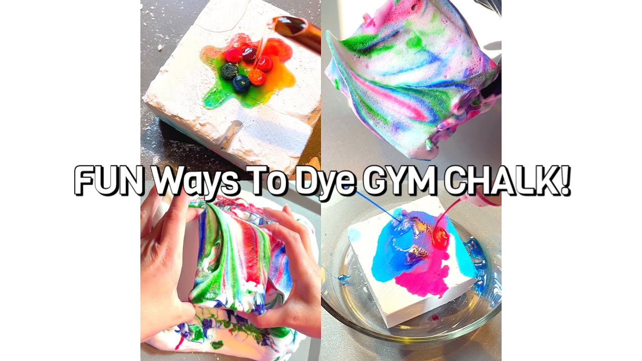 Fun Ways To Dye Gym Chalk! YouTube