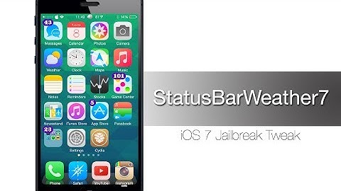 StatusbarWeather7 shows you the weather in your Status Bar - iPhone Hacks