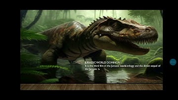 Microsoft PowerPoint presentation on Jurassic world with 3d animation and transition
