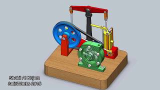 Steam Engine Designed by SolidWorks