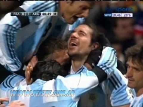 (2009) Francia 0-2 Argentina || gol Jonas Gutierrez (relato Victor Hugo Morales)
