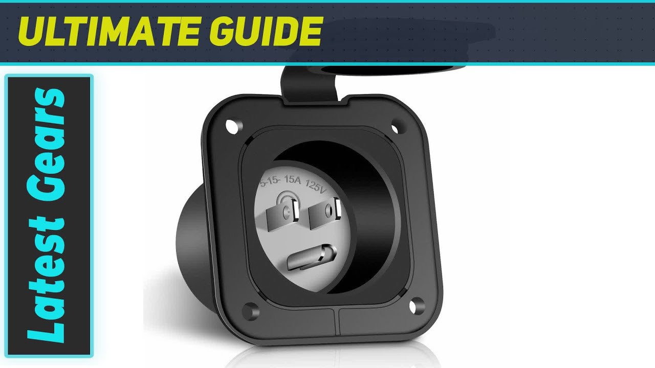 WELLUCK 15 Amp Flanged Inlet: Power Up Your Electrical Devices Safely and Easily!