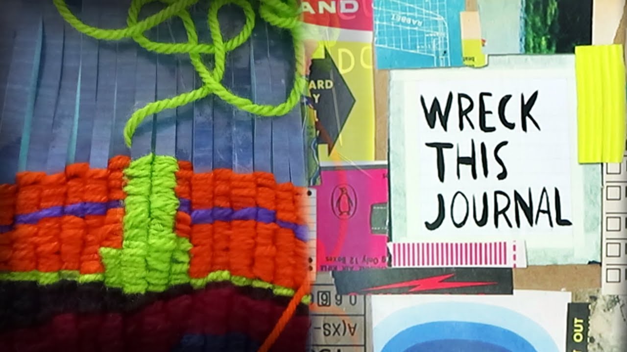 Wreck This Journal now in colour || pages 41 to 45 - YouTube