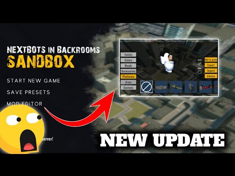 Welcome to the Nextbots in Backrooms: Sandbox! 
